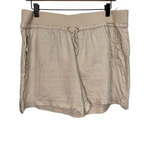 Guess Tan Linen Lightweight Shorts Size XL